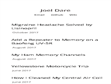 Tablet Screenshot of joeldare.com